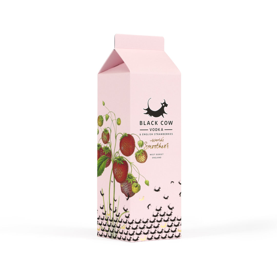 Black Cow & English Strawberries Carton Gift Pack