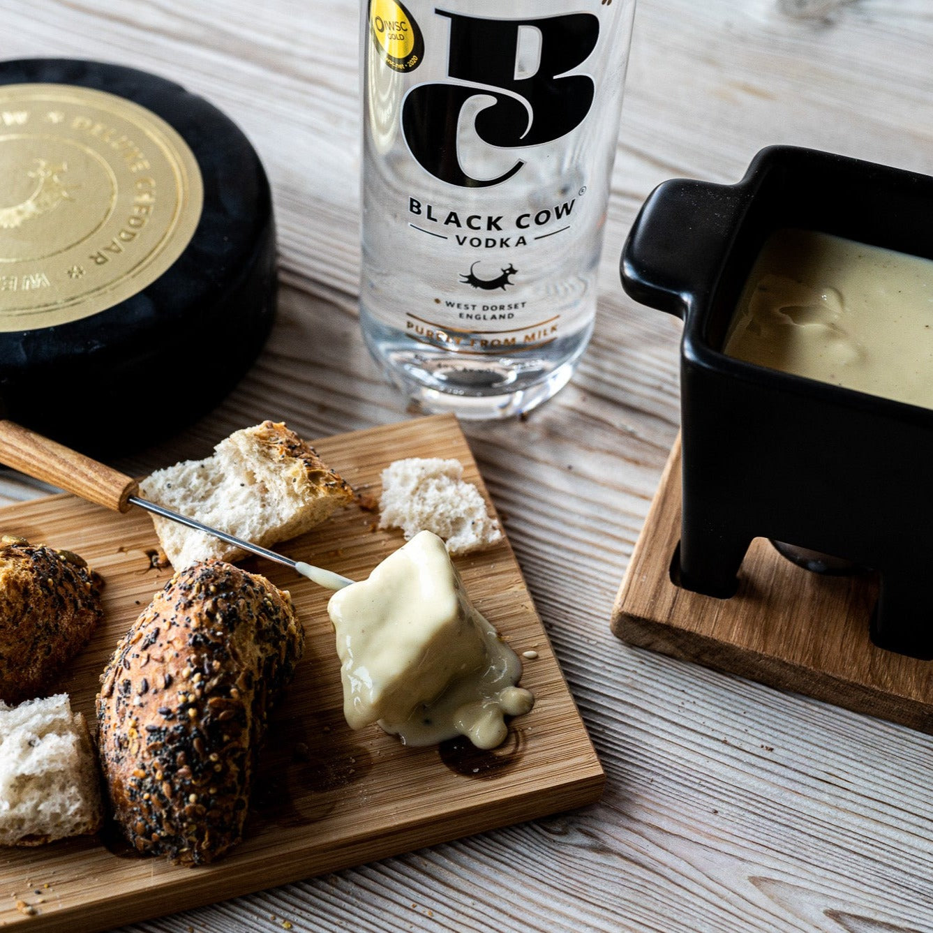 Black Cow vodka + 200g Cheddar Cheese