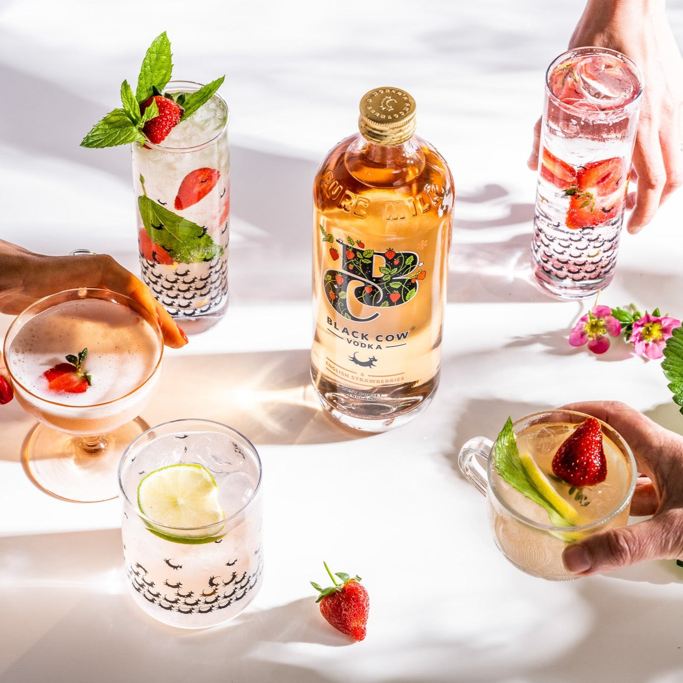 Black Cow & English Strawberries Trio