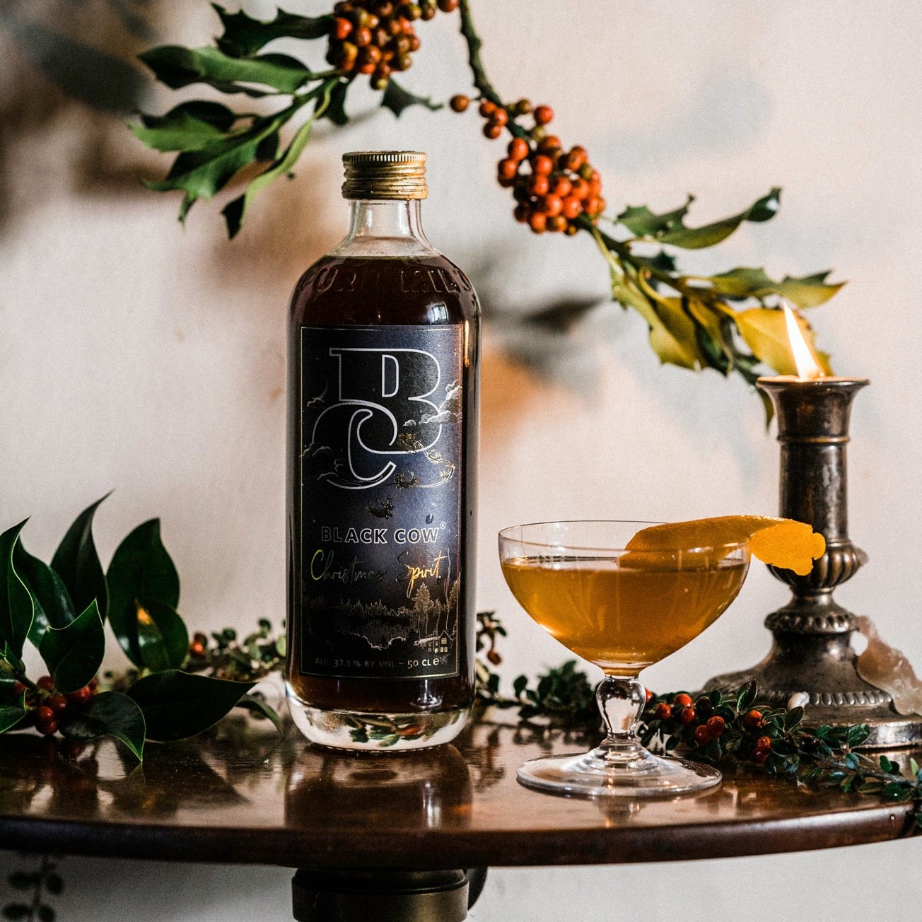 Black Cow Christmas Spirit