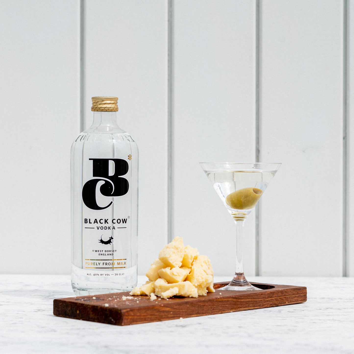 Black Cow vodka + 200g Cheddar Cheese