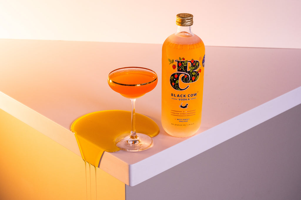 Strawberry Martini | Black Cow & English Strawberries