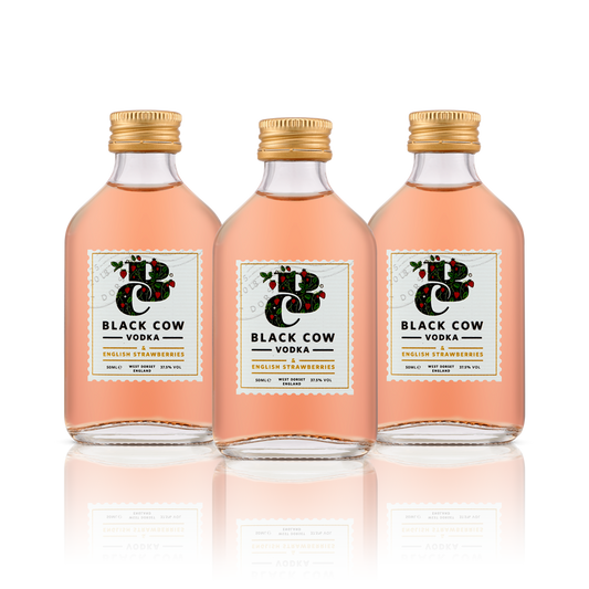 Black Cow & English Strawberries Miniatures Bundle